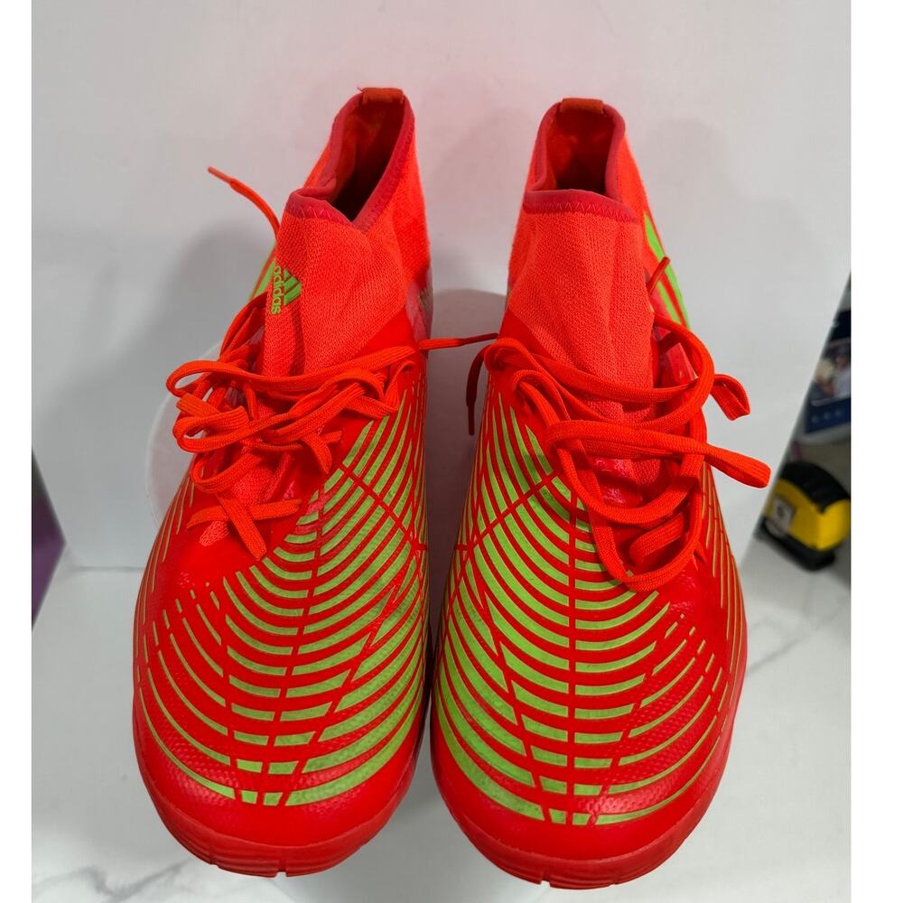 Adidas Predator Edge.3 Indoor Soccer Shoes Futsal Game Data Red Men's Size 12 IC